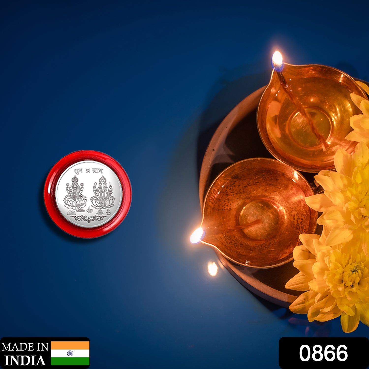 0866 Silver color Coin for Gift & Pooja (Metal is not silver) 0866 Silver color Coin for Gift & Pooja (Metal is not silver)